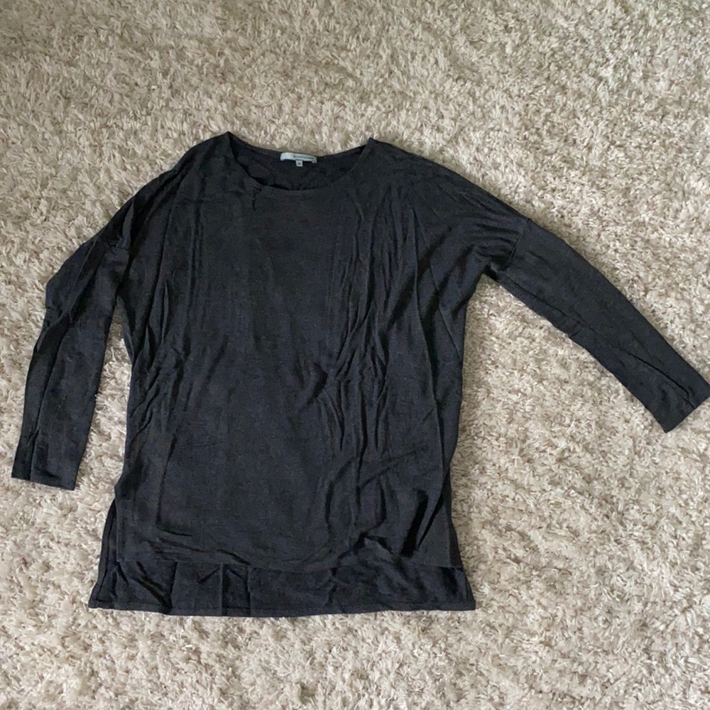 Side-Slit Long-Sleeve Tee
